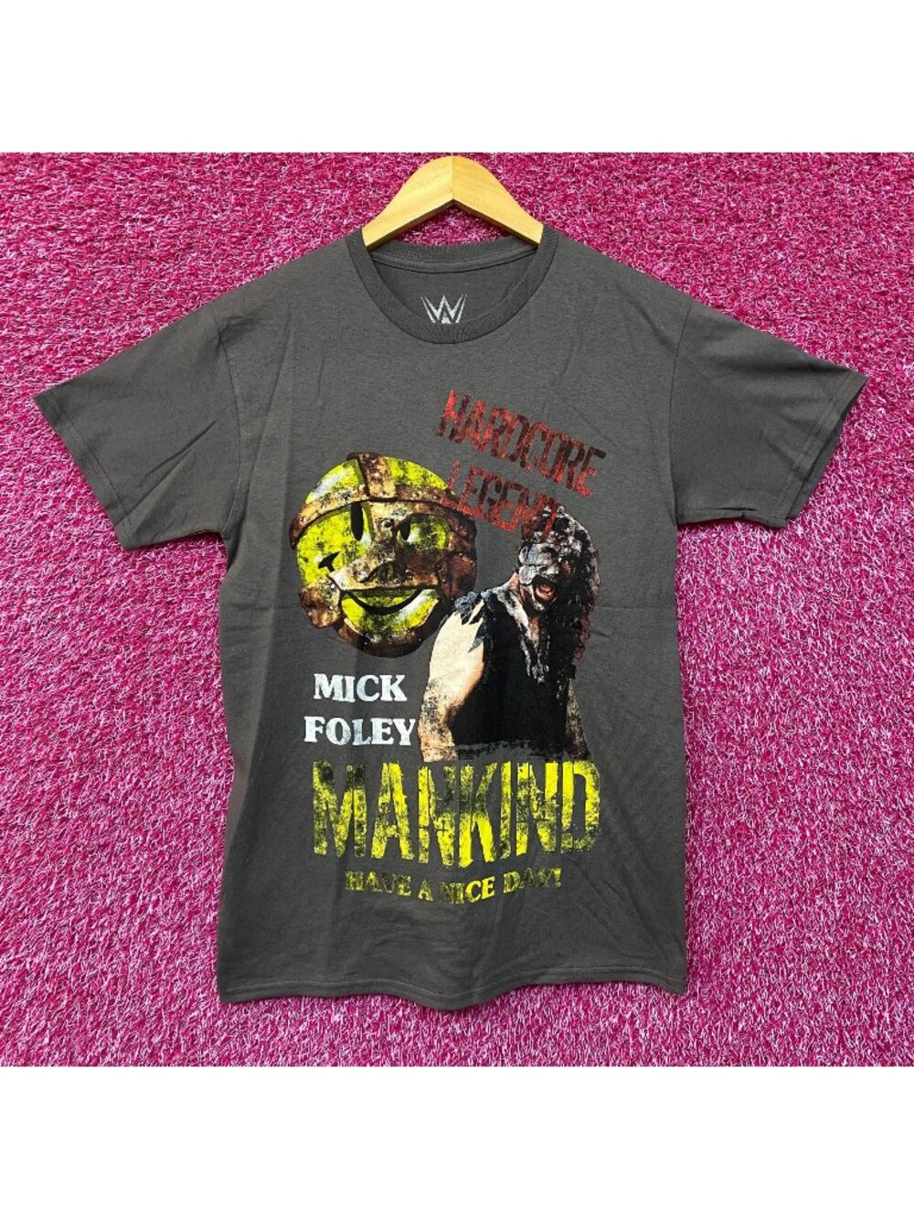 WWE Mick Foley Mankind Have A Nice Day T-Shirt Small